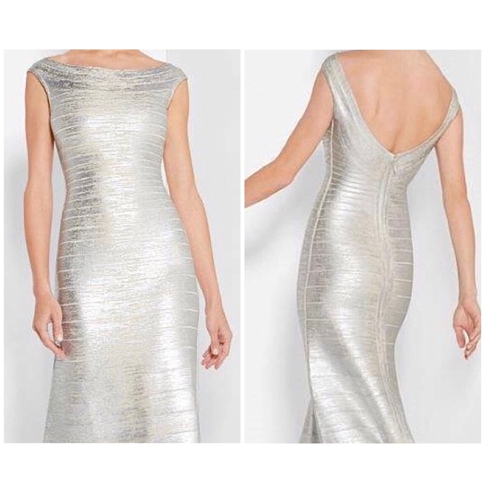 NWT Herve Leger Sophia Long Dress